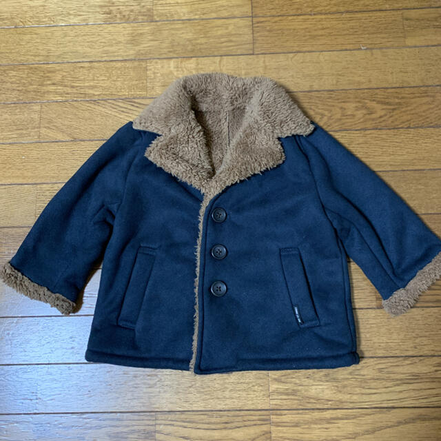 COMME CA ISM(コムサイズム)のコムサ　裏ボアコート　80cm キッズ/ベビー/マタニティのベビー服(~85cm)(ジャケット/コート)の商品写真