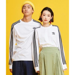 アディダス(adidas)のアディダスオリジナル スリーストライプス ロングスリーブ Tシャツ ロンT(Tシャツ(長袖/七分))