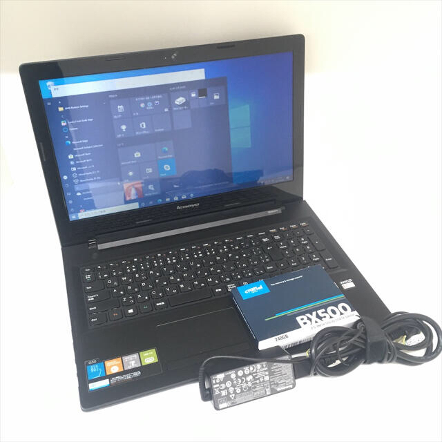 有動作確認済みCOAシールLenovo G50 15.6型 Win10 新品SSD500GB E1 4GB