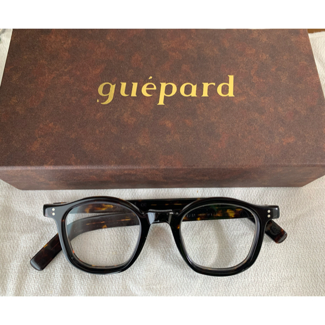 Ayame(アヤメ)のguepard / gp-01 鼈甲 ギュパール　箱付き メンズのファッション小物(サングラス/メガネ)の商品写真