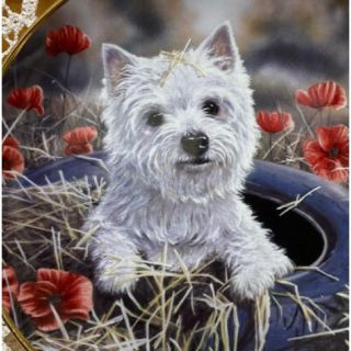 ダンブリー・ミント社    ウエスト・ハイランド・ホワイト・テリア　犬　飾り皿(置物)