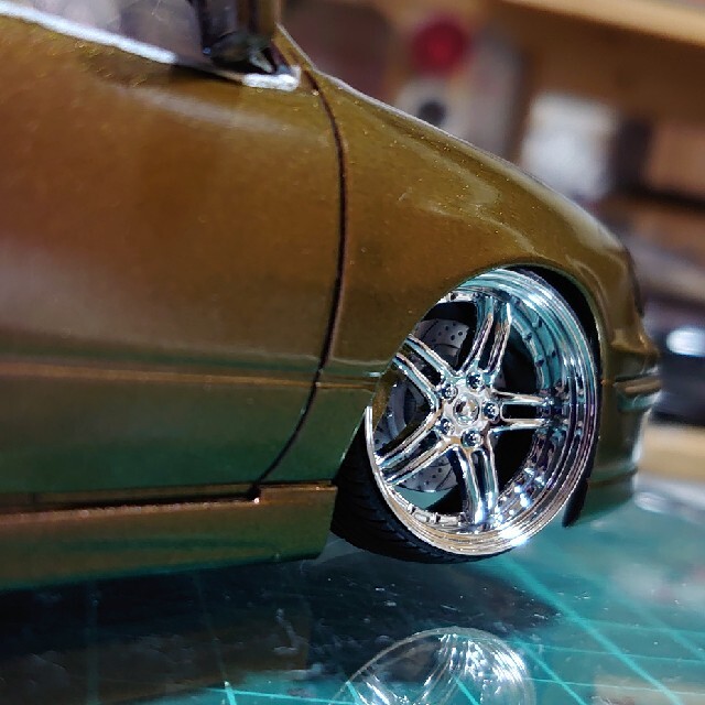 AOSHIMA(アオシマ)のアオシマ 1/24 K-BREAK JZS161 アリスト 完成品 エンタメ/ホビーのおもちゃ/ぬいぐるみ(模型/プラモデル)の商品写真