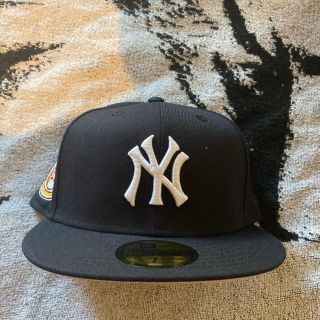 ニューエラー(NEW ERA)のNY yankees new era 59 fifty ツバ裏ピンク 7 5/8(キャップ)