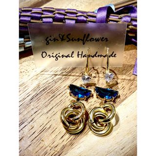 blue glass ピアス・イヤリング(ピアス)