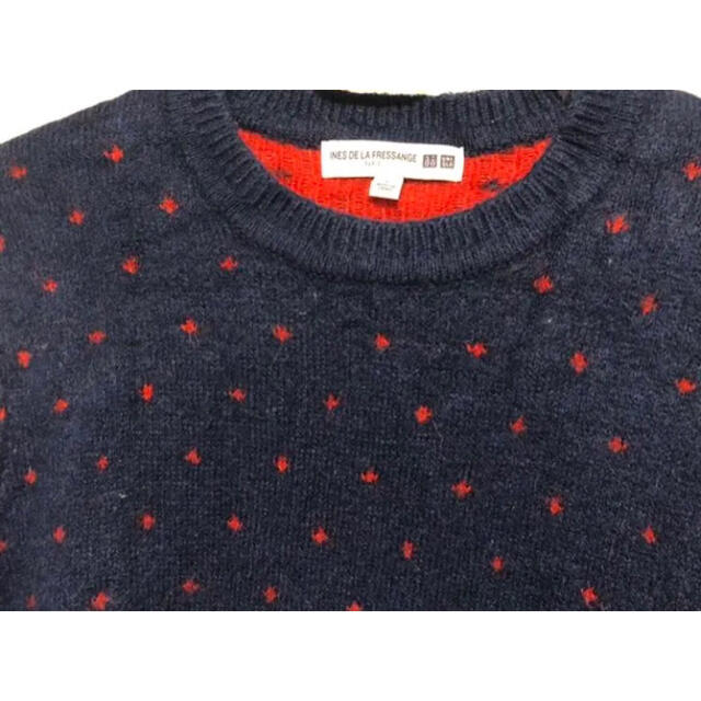 UNIQLO ニットセーター Lサイズ ドット柄 ibMhqv4xAc, ニット/セーター