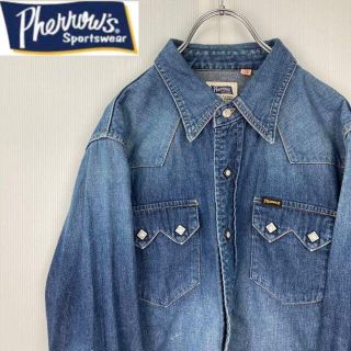 PHERROW'S - pherrow'sフェローズデニムウエスタンシャツ USED