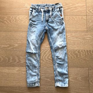 エイチアンドエム(H&M)のH&Mブルーダメージケミカル　kidsスリムフィットデニム(パンツ/スパッツ)