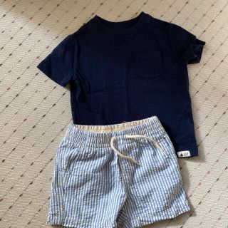 ギャップ(GAP)の美品　GAPベビー Tシャツと、パンツセット80半袖、半ズボン(パンツ)