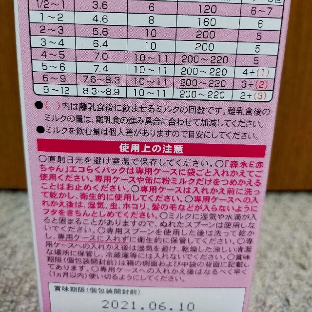 送料無料 森永 E赤ちゃん エコらくパック 詰め替え用800g×4箱 3