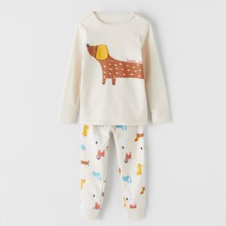 ザラキッズ(ZARA KIDS)の【新品・タグ付】ザラ ZARAbaby ドッグ イヌ柄 パジャマ ルームウェア(パジャマ)