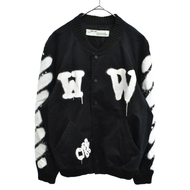 日本製 OFF-WHITE - OFF-WHITE オフホワイト スタジャン スタジャン