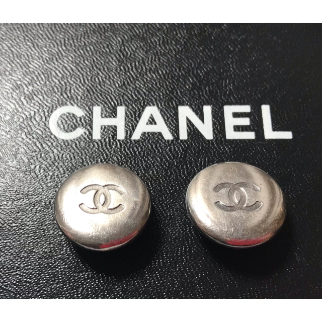 CHANEL シャネル　96P ヴィンテージ　イヤリング　シルバー