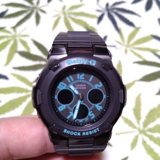 ベビージー(Baby-G)のCASIO Baby-G bga-117　ジーショック　文字ターコイズ(腕時計)