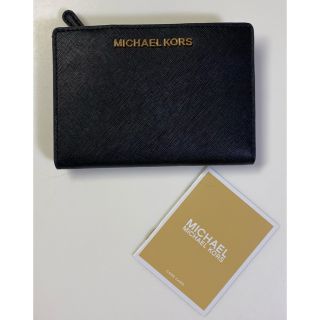 マイケルコース(Michael Kors)のマイケルコース　財布　二つ折り　黒(財布)