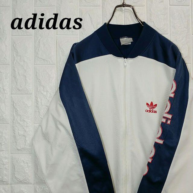 adidas(アディダス)のアディダス 90s USA製 トラックジャケット ジャージ ビッグロゴ メンズのトップス(ジャージ)の商品写真