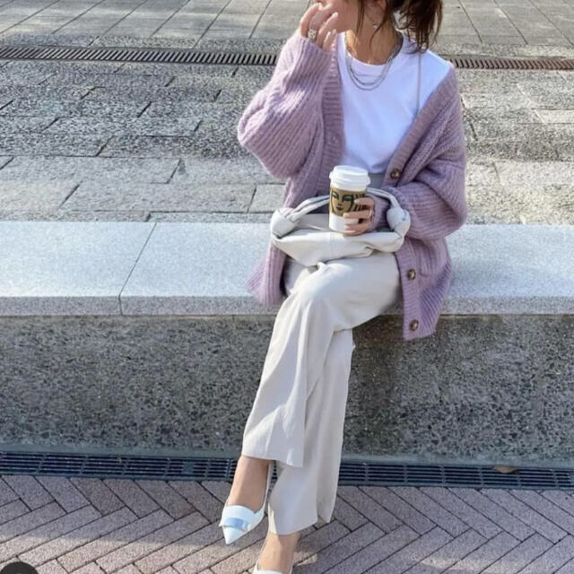 ZARA パッチポケットニットカーディガン ザラ