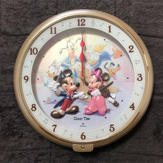 ディズニー(Disney)のディズニー ☆ 壁掛け時計 ☆ ミッキー&ミニー(掛時計/柱時計)