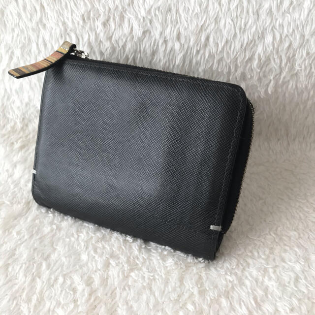 Paul Smith(ポールスミス)の【ユウ様専用】ポールスミス ジップストローグレイン 黒 折り財布 マルチ メンズのファッション小物(折り財布)の商品写真