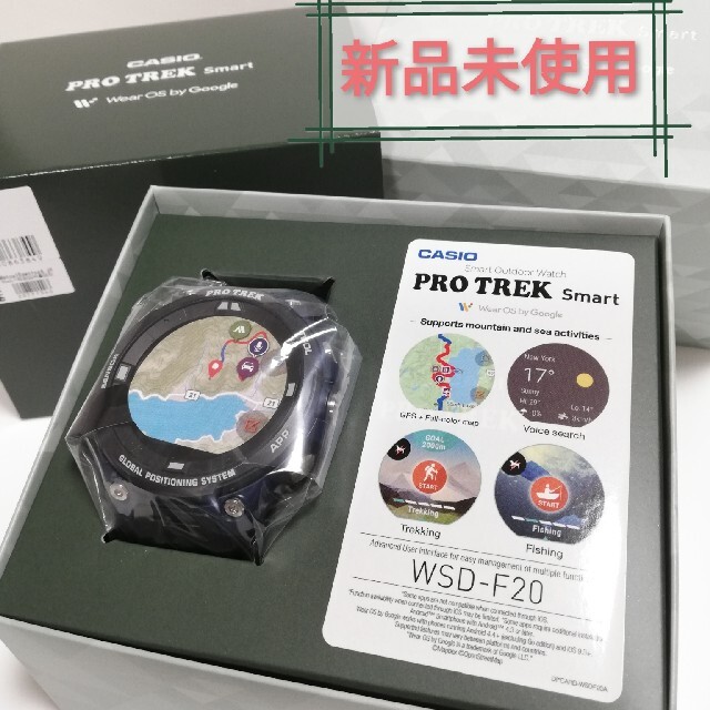 配送員設置 新品:CASIOプロトレックスマートWSD-F20A-BU 腕時計(デジタル)