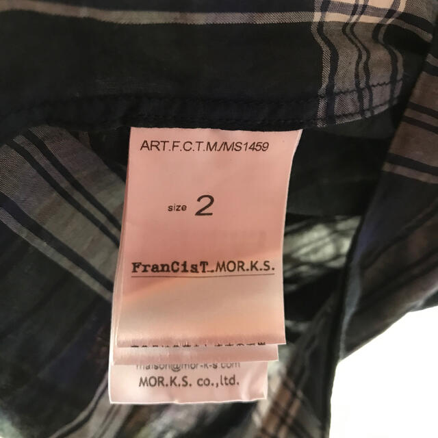 FranCisT_MOR.K.S.(フランシストモークス)のフランシストモークス　チェック柄シャツ メンズのトップス(シャツ)の商品写真