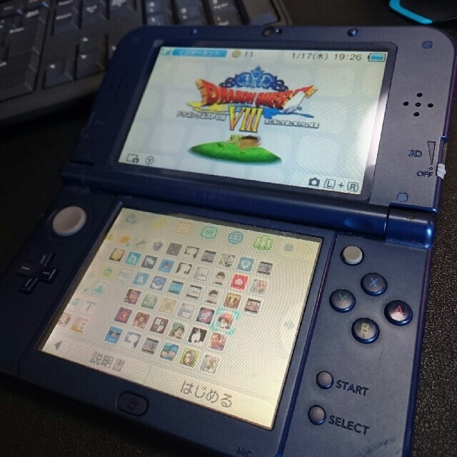 【比較的美品！ソフト内蔵あり完動品】 New3DS LL 　ドラクエ　逆転裁判