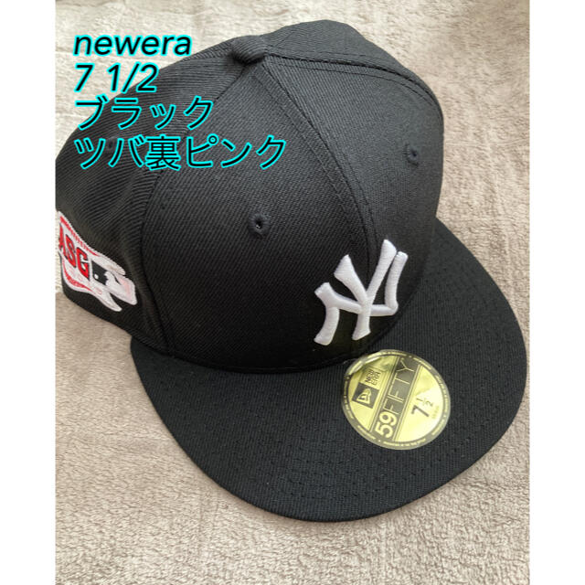 New Era Cap New York Yankees つば裏　ピンク