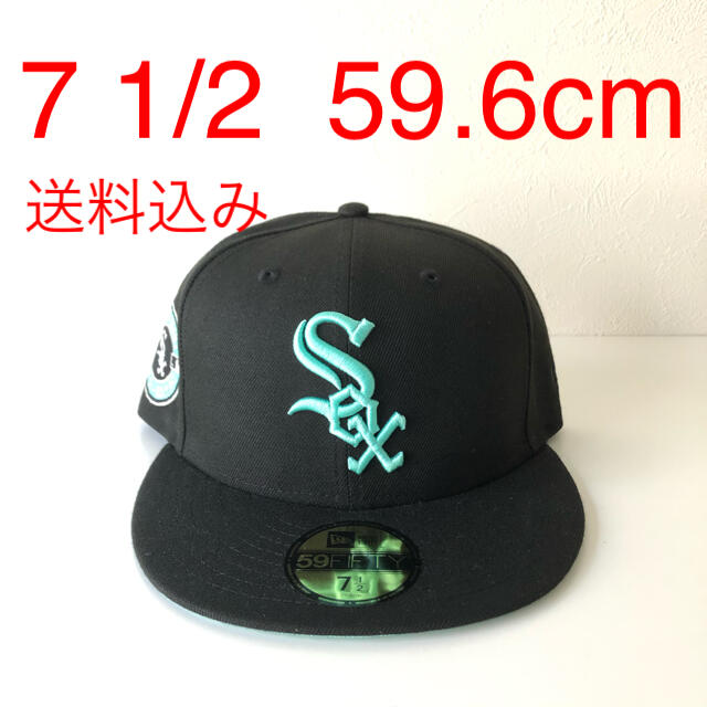 New Era ツバ裏ミント Cap 1/2 ニューエラ ホワイトソックス 帽子メンズ