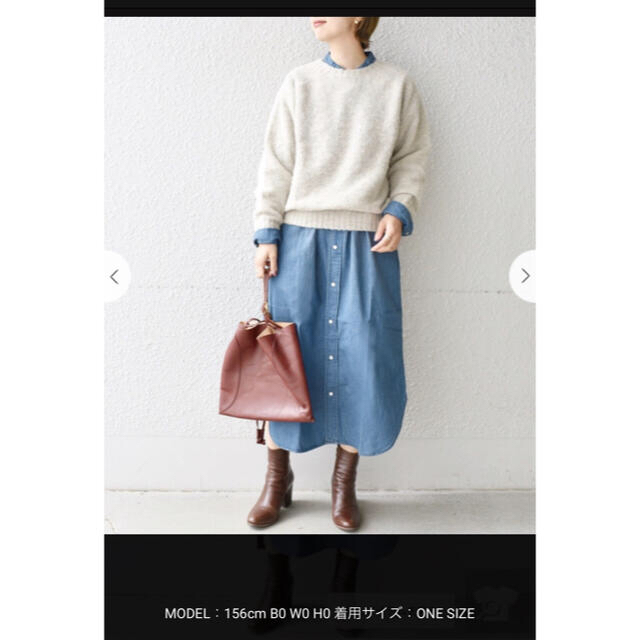 SHIPS(シップス)のWrangler ships 別注　ノーカラーデニムシャツワンピース レディースのワンピース(ロングワンピース/マキシワンピース)の商品写真