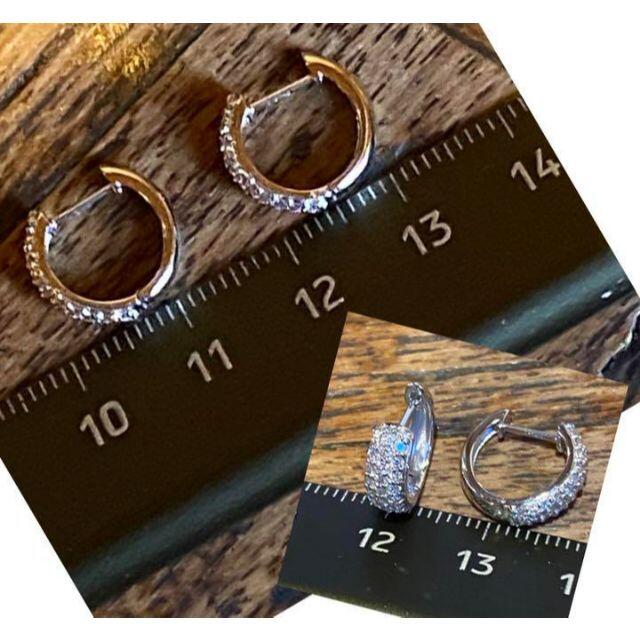 完売しました。。。。⑩✨計0.5ct✨豪華✨上質ダイヤ✨幅広 フープ