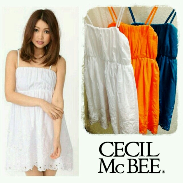CECIL McBEE(セシルマクビー)の新品♡セシルマクビー♡裾刺繍ワンピース レディースのワンピース(ミニワンピース)の商品写真