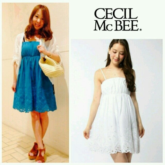 CECIL McBEE(セシルマクビー)の新品♡セシルマクビー♡裾刺繍ワンピース レディースのワンピース(ミニワンピース)の商品写真