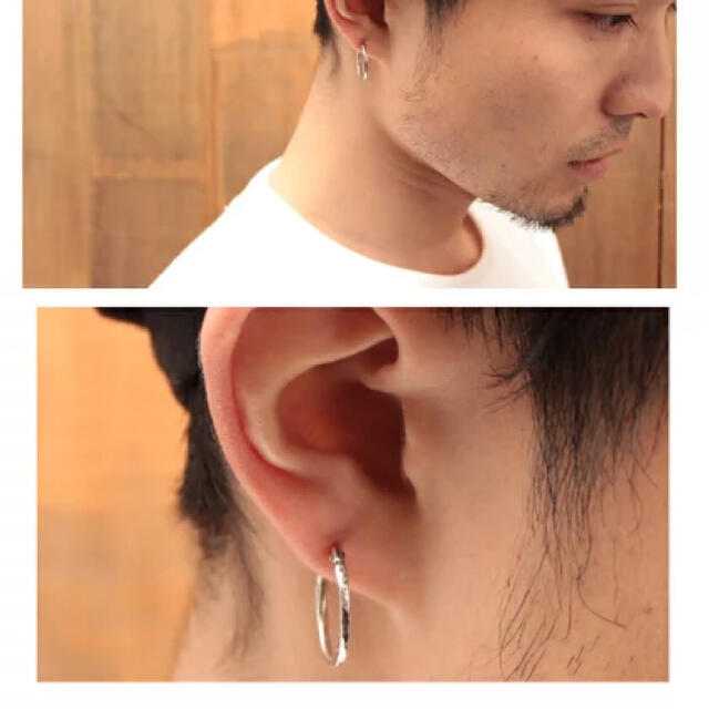 VIVIFY Hammered Hoop Pierce w/gold 片耳用1点