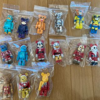 メディコムトイ(MEDICOM TOY)のベアブリック BE@RBRICK 100% 15点 ディズニー、 MARVEL等(その他)