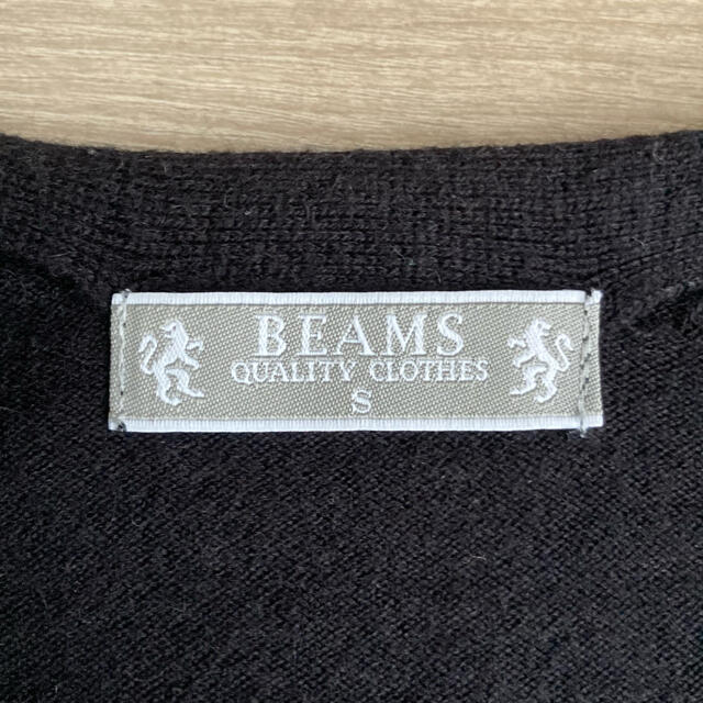 BEAMS(ビームス)のBEAMS ポケット付きカーディガン Sサイズ　ブラック メンズのトップス(カーディガン)の商品写真