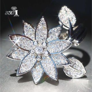 ジュエリープリンセスカット  ジルコニア9.6CT アジャスタブルリング(リング(指輪))