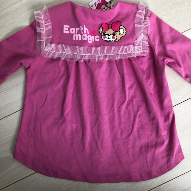 EARTHMAGIC(アースマジック)のセーラーカラーシャツ キッズ/ベビー/マタニティのキッズ服女の子用(90cm~)(ブラウス)の商品写真