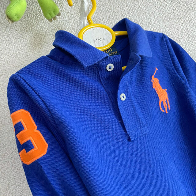 Ralph Lauren(ラルフローレン)の新品　ラルフローレン　12M\12ヶ月　ビックボニーポロシャツ　青 キッズ/ベビー/マタニティのベビー服(~85cm)(シャツ/カットソー)の商品写真