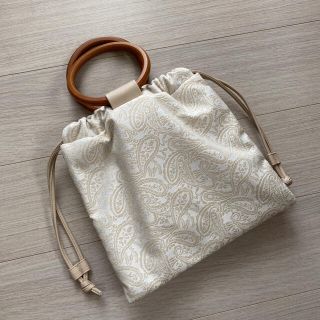 シマムラ(しまむら)の新品♡ 2way 木手ペイズリー柄巾着バッグ(ショルダーバッグ)