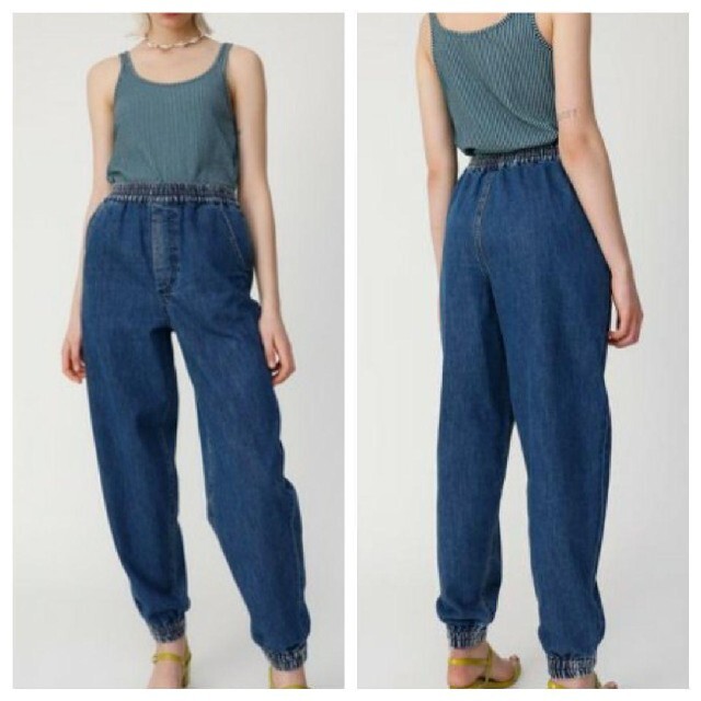 MOUSSY  LOOSE TAPERED DENIM イージーデニムパンツ