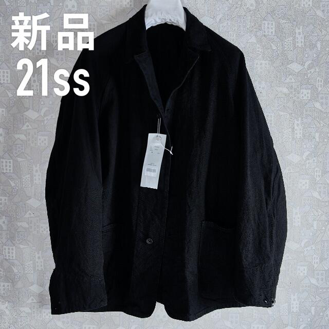 早い者勝ち！21ss 新品 comoli デニムワークジャケット 黒