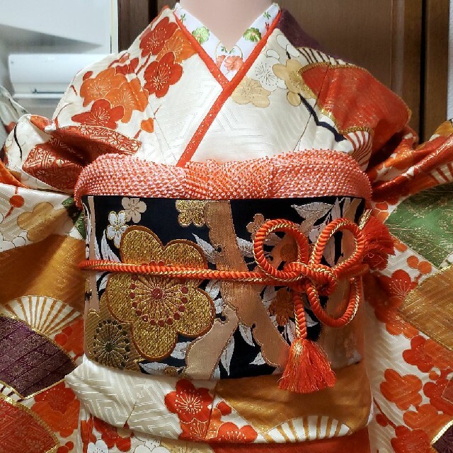 振袖(に)、長襦袢、袋帯、小物 7点セット 振袖(に)、長襦袢、袋帯、小物 7点セット