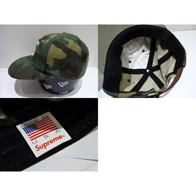 supreme Visor Logo 6-Panel Woodland Camo