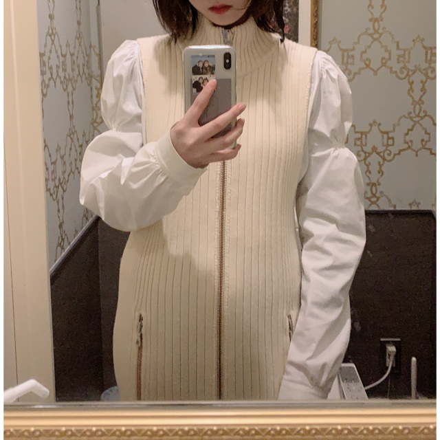 Acne Studios アクネ ジップアップ ニットワンピース