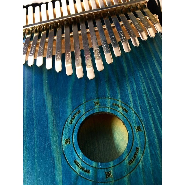カリンバ　楽器　親指ピアノ　ブルー 楽器の鍵盤楽器(その他)の商品写真