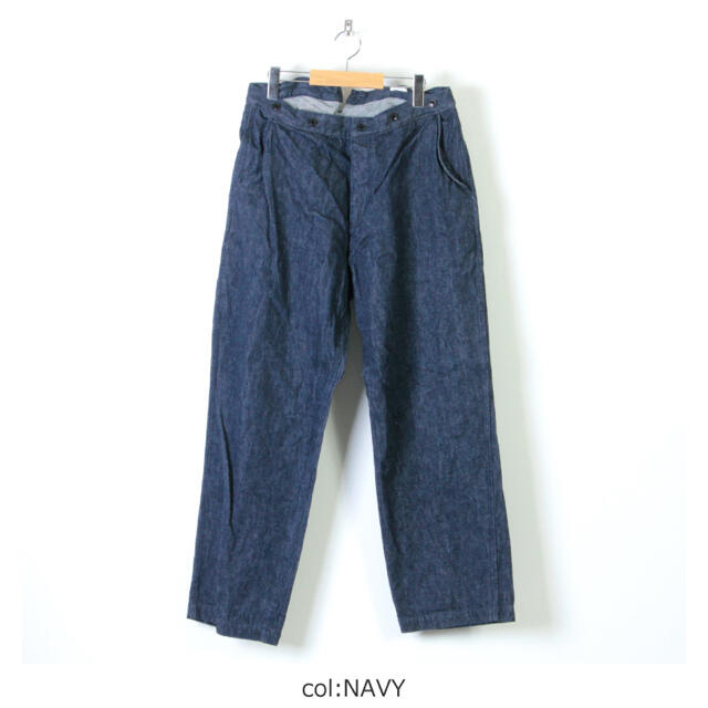 comoli コモリ　デニムオーバーパンツ　size0 navyのサムネイル