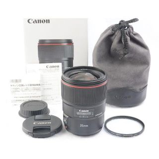 キヤノン(Canon)のEF35mm F1.4L Ⅱ USM 元箱付属一式 おまけ付き ワンオーナー品(レンズ(単焦点))