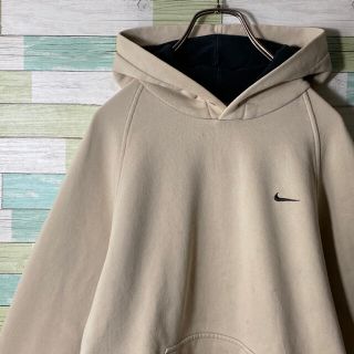 XLサイズ】新品 NIKE レトロ ロゴ ヘビーウェイト フーディー ベージュ