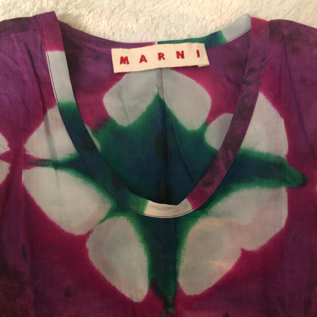 MARNI - MARNI マルニ 幾何柄 ノースリーブワンピースの通販 by MARNI - MARNI マルニ 幾何柄 ノースリーブワンピースの通販 by