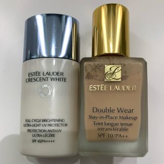 エスティローダー(Estee Lauder)のESTEE LAUDER ダブルウェアファンデーション クールバニラ 下地セット(ファンデーション)