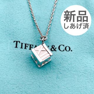 ティファニー(Tiffany & Co.)の美品 TIFFANY ティファニー アトラスキューブ ネックレス シルバー(ネックレス)